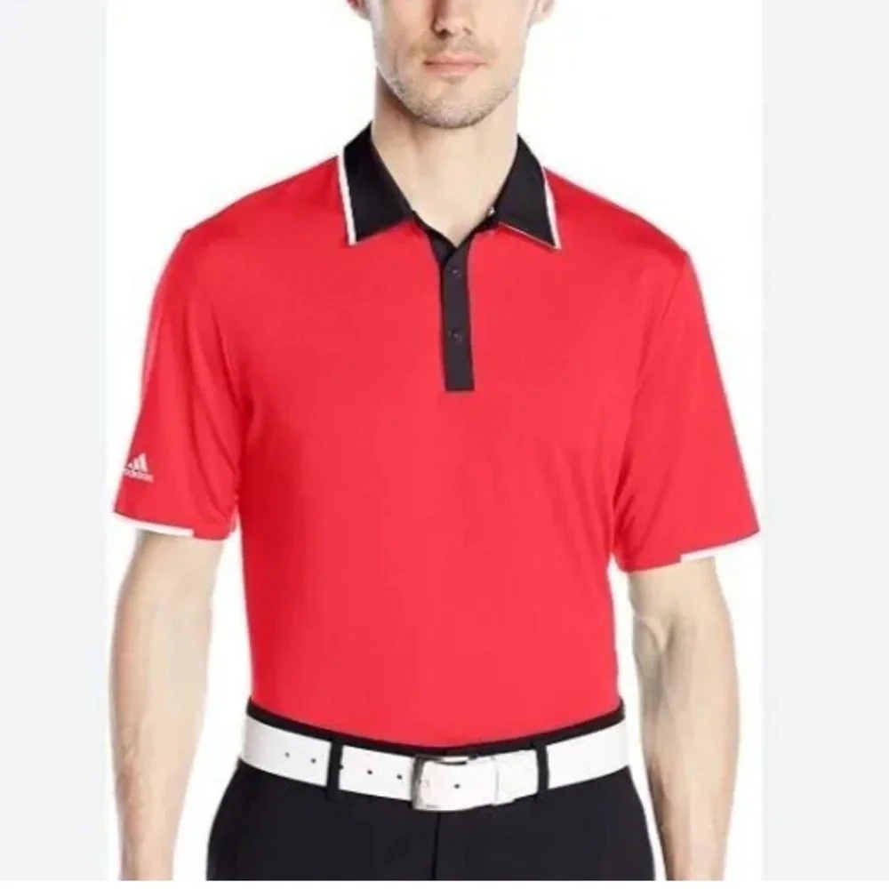 NWT Adidas Golf‎ Men's Red Climacool Performance Polo Size S